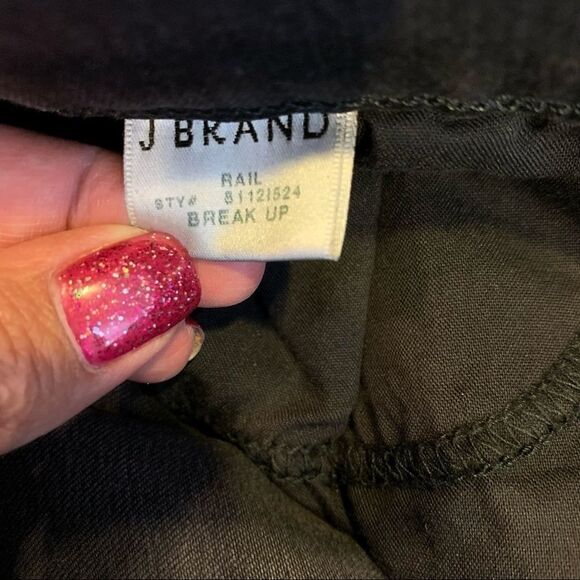 J Brand Photo Ready Mid Rise Rail Jeans Break up - Picture 12 of 16